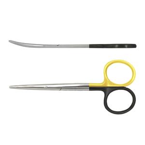 Ciseaux pour bébé en acier inoxydable de haute qualité, manuels, super coupants, droits et courbés, instruments chirurgicaux TC Gold par Blink Surgident - Product Image 1