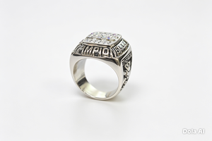 Anillo de Campeones Mundiales BSC, Anillo Deportivo Personalizado de Lujo Chapado en Plata con Piedras de Circonio Cúbico Púrpura - Product Image 4