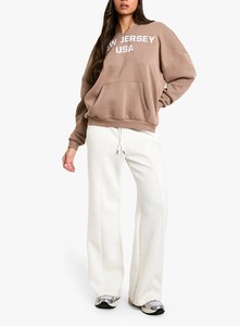 Hoodies surdimensionnés vintage pour femmes, de haute qualité, vente en gros, personnalisables, pour l'hiver, à épaules tombantes, manches longues - Product Image 3