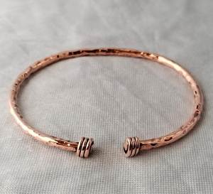 Luxury Handmade Copper <b>Bracelet</b> Designed With <b>Adjustable</b> Open Cuff Style For Premium Fashion Jewelry Buyers - Product Image 3