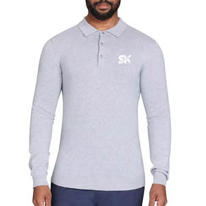 Camiseta Polo Lisa de Manga Larga para Hombre de Alta Calidad, Diseño Personalizado, Precio Económico, Gran Venta - Product Image 1