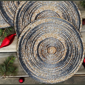 Napperon de table en perles de verre brodées multicolores le plus luxueux Royal Classic Design Mariages Fêtes du Nouvel An Budget-Friendly - Product Image 5