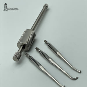 Extracteur de couronnes dentaires manuel en acier inoxydable allemand de qualité supérieure, 3 pointes, poignée ergonomique, certifié CE, réutilisable, Classe I - Product Image 3