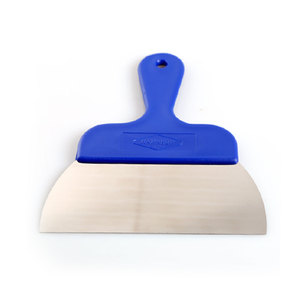 Food Grade Stainless Steel Wide Blade Rust-Resistant Chocolate Pastry Scraper S 16.5cm Blue Handle Tempering Cake Decorating - Product Image 3