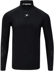 Maillot de hockey sur glace Blade, hiver, 100% polyester, séchage rapide, noir, résistant aux coupures, protection du cou et des poignets, manches longues, BNQ Power Venture - Product Image 3
