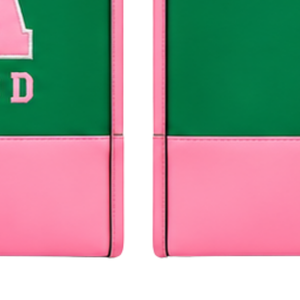 Sac à bandoulière rose et vert pour femme, inspiré du modèle 1908, avec imprimé lettres, sac fourre-tout tendance à double poignée, sac à main décontracté pour le shopping - Product Image 3