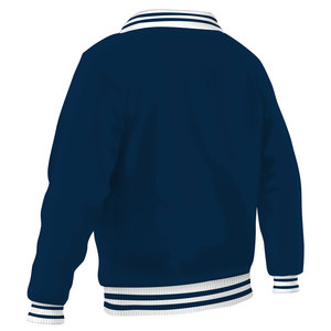 Veste universitaire noire et jaune pour homme, fermeture éclair, vêtement d'extérieur décontracté en polaire, pour l'automne - Product Image 4