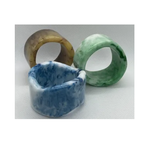 Anillos de Servilleta de Resina de Último Diseño, Vajilla con Diseño de Cuentas, Color Rojo, Juego de 4 Piezas, Anillo de Servilleta en Oferta - Product Image 2