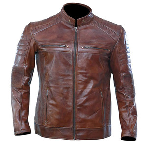 2026 Top Design <b>Men's</b> Sheep Leather Jacket High Quality Canvas Stand Collar High Street Style New Speed jacket for <b>men</b> - Product Image 1