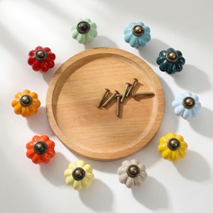 Cabinet <b>knobs</b> <b>ceramic</b> Handmade <b>Ceramic</b> Furniture <b>Knob</b> Decorative Cabinet Drawer Pull - Product Image 5