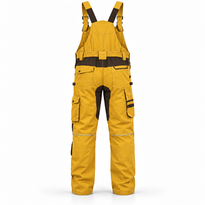 Overoles de Trabajo Personalizados al por Mayor con Logotipo, Overoles Tipo Cargo para Hombre, Tirantes Ajustables, Rodillas Reforzadas, Uniforme de Fábrica o Taller - Product Image 3