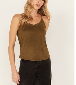 Top Corto de Gamuza para Mujer, Sin Mangas, a la Moda, Suave, de Primera Calidad, Ropa Casual, Venta al por Mayor, OEM, Suministro Personalizado, Directo de Fábrica - Product Image 4