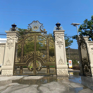 Puerta de Hierro Forjado Hecha a Mano, Estilo Árabe, Puerta Grande para Entrada de Palacio o Villa - Product Image 1