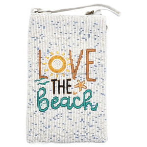 Sac à main bandoulière vintage fait main pour femme, orné de perles, étanche, idéal pour les cocktails, les soirées estivales à la plage, avec crochet pour téléphone - Product Image 2