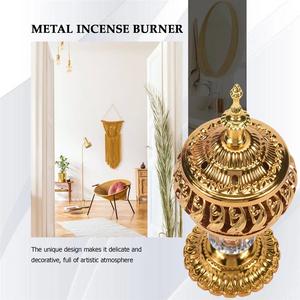 Brûleur d'encens en métal de qualité supérieure, porte-oud arabe, écologique et durable pour la maison, le bureau et les espaces religieux - Product Image 3