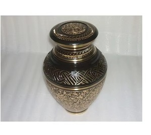 Indian Exporter Metal Memorial Cremation <b>Urn</b> for Human Ashes <b>Large</b> Size Handcrafted Metal <b>Urns</b> Wholesale Supplies - Product Image 2