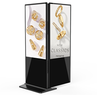 Écran tactile double premium avec Full HD pour l'affichage interactif en magasin et la promotion CE ROHS
