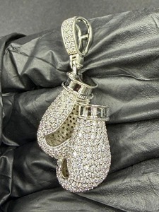 Pendentif pour femme, style pendentif diamant pour homme, plaqué argent 925, coupe ronde brillante, bijoux à porter au quotidien - Product Image 5