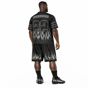 Ensemble Maillot et Short de Football Américain de Qualité Supérieure – Tenue Sportive Respirante Personnalisable pour Entraînement et Matchs - Product Image 3