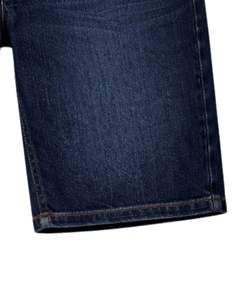 Shorts en jean bleu foncé personnalisés pour hommes, coupe classique, décontractés pour l'été, fermeture boutonnée, fabrication sur mesure - Product Image 6