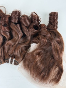 Fournisseur d'usine de perruques en cheveux humains bouclés et colorés en gros - Product Image 3
