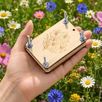Kit de presse à fleurs DIY, outil de pressage de plantes en bois pour enfants et adultes, art botanique, cadeau artisanal, fournitures d'artisanat