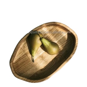Hecho a mano hermoso y práctico comedor esencial plato de madera pulido - Product Image 1