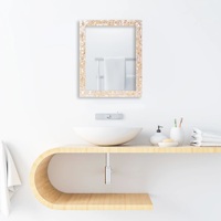 Miroir mural moderne en os incrusté, grande taille, pour mariage, salle de bain, salon, couloir et chambre à coucher – Décoration intérieure tendance
