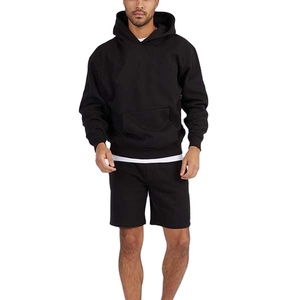 Custom Logo Street Wear Acid Wash Distressed Fleece <b>Shorts</b> Set For Men 100% Cotton Sportswear <b>Short</b> Set - Product Image 4