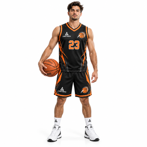 Conjunto de Uniforme de Baloncesto Sublimado Personalizado con Logotipo, Número y Nombre, Pantalones Cortos de Malla Ligera para Equipos Deportivos - Product Image 2