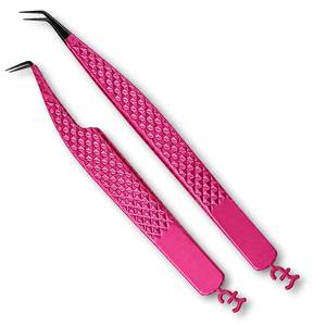 Pince à épiler chirurgicale de précision Morje 10 mm rose en acier inoxydable à pointe lisse, prise en main parfaite, outil de maquillage professionnel - Product Image 4