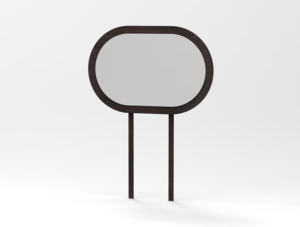 OEM 1518 Elegance Modern White MDF Wood Freestanding <b>Vanity</b> Table Set with Oval Mirror Premium Bedroom <b>Makeup</b> & Dressing Table - Product Image 3