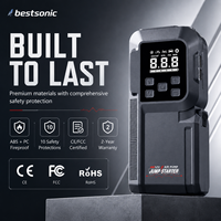 Bestsonic 5 in 1 Jump Starter Pengisi Daya Baterai Mobil Power Bank Charger Paket Baterai Lithium Pompa Udara Ban Pengisi Angin Ban dengan Lampu