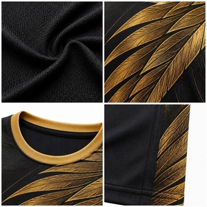 Conjunto de Fútbol para Adultos, Camiseta y Pantalones Cortos, Ligeros, de Secado Rápido, Transpirables, Antideslizantes, 100% Poliéster, Ropa Deportiva para Equipos, Todas las Temporadas - Product Image 5