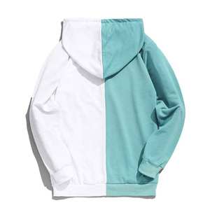 Sudadera con capucha para hombre, con cremallera, color liso, 100% algodón polar, de secado rápido, corte holgado, estilo urbano para otoño, servicio OEM, marca privada - Product Image 2