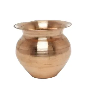 Cobre kalash lota utensílio para decoração, armário de casa, escritório, pura cobre