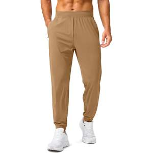 2025 pantalons d'entraînement athlétiques XL kaki foncé pour hommes joggeurs de golf légers avec poches à glissière 28 "piste - Product Image 3