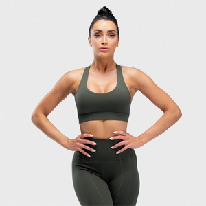 Sujetador Deportivo Extraíble con Logotipo Personalizado para Mujer, Ecológico, de Secado Rápido, Soporte Medio, Cuello en V, para Yoga, Fitness Activo - Product Image 6