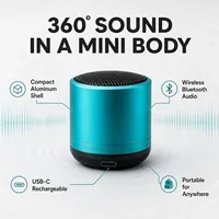 Mini enceinte lumineuse colorée, lecteur audio sans fil, subwoofer à basses profondes, son acoustique clair TWS, appareil pour l'extérieur, le jardin et les voyages