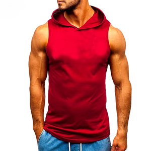 Débardeur de sport pour homme avec logo personnalisé, en coton, séchage rapide, respirant, anti-plis, pour l'automne, vêtements de fitness en gros - Product Image 1