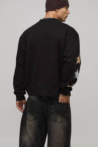 OEM Screen Printed <b>Custom</b> Men's Sweatshirt Personalized Long Sleeve Streetwear Casual Wear <b>Custom</b> Design Apparel Top Clothing - Product Image 2