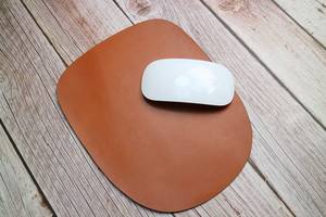 Premium Leather <b>Computer</b> <b>Mouse</b> Pad Anti Skid Backing Large Writing Surface Personalized Executive Office Mat LMP-0010 - Product Image 3