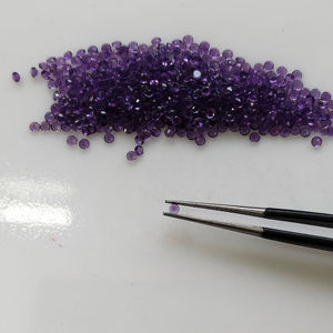 Ametista Africana Natural Púrpura, Corte Brillante Redondo de 2MM, Gemas Sueltas de la Mejor Calidad, Gemas de Montaña Roja para Joyería - Product Image 3