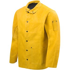 Heat And <b>Spark</b> Resistant Cowhide Split Leather Welding <b>Jacket</b> Heavy Duty Construction Industrial Work Safety Welders <b>Jacket</b> - Product Image 3