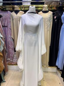 Abaya Musulmana Tradicional de Manga Larga con Cuentas y Lentejuelas, Estilo Dubai, Hecha a Mano, para Bodas, Transpirable, con Cuello en V, Venta al Por Mayor - Product Image 4