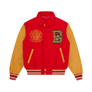 Chaqueta de Béisbol Personalizada, Estilo Casual, Unisex, con Parches Bordados, de Alta Calidad, de Lana, de Secado Rápido, para Invierno - Product Image 1