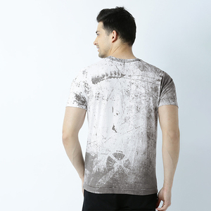 Tissu molletonné 100 % coton personnalisé, grande taille, épais, écologique, respirant, séchage rapide, coupe ample et imprimée pour homme - Product Image 3