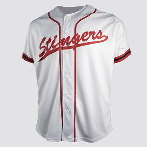 Camiseta de Béisbol Personalizada, Lisa, con Botones, Clásica, de Secado Rápido, Uniforme Deportivo, Logotipo Bordado Personalizado - Product Image 1