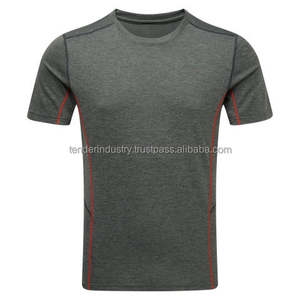 T-shirt col rond personnalisable 100% coton à séchage rapide léger et respirant motif solide avec logo personnalisé tissu jersey de meilleure qualité - Product Image 4