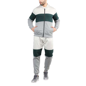 <b>Men</b> <b>Velvet</b> Tracksuit Two Piece Set with Soft Zip Up <b>Jacket</b> and Straight Pants for Winter Casual Wear and Wholesale Fashion Cloth - Product Image 1